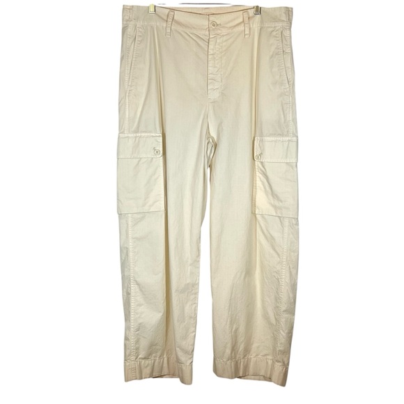 J. Crew Pants - J. Crew Cargo Pant in Ripstop Cotton Tan Wide Leg Y2K Gorpcore Women's Size 32